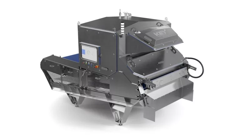 Key Technology Compass belt-fed optical sorter