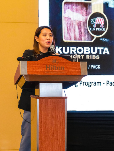 USMEF’s Corky Villalobos introduces US red meat marketing programs in the Philippines.
