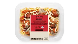 Marketside Linguine with Beef Meatballs and Marinara Sauce
