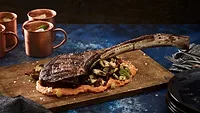 Grilled tomahawk steak