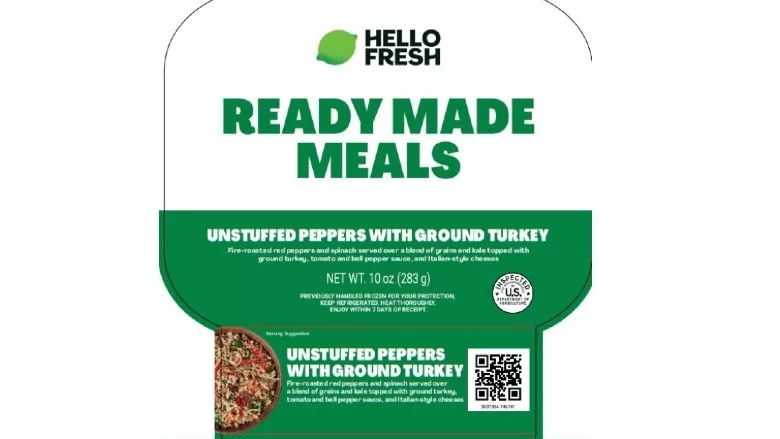 Hello Fresh Ready-Made Meals Unstuffed Peppers with Ground Turkey