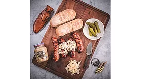 Wagyu Bacon Cheeseburger Bratwurst