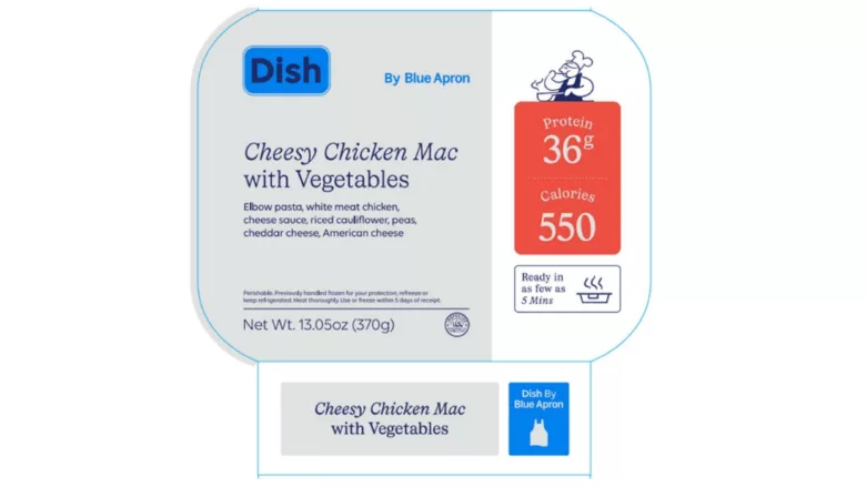 Public health alert: DISH by Blue Apron Cheesy Chicken Mac with Vegetables