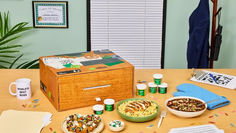 "The Office" Eats line