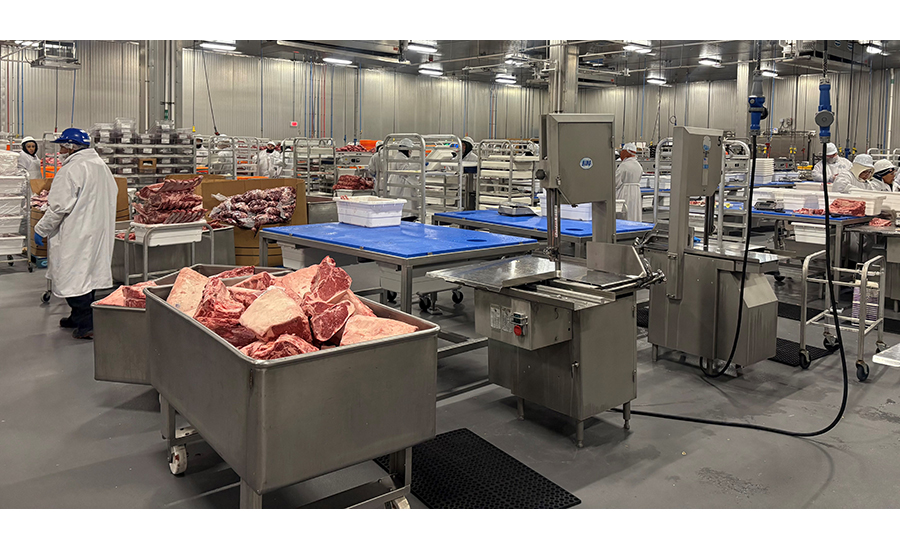 a meat processing facility