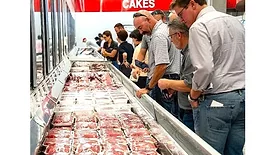Meat selection at a Costco in Seoul