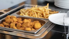 Chicken nuggets and French fries