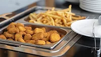 Chicken nuggets and French fries