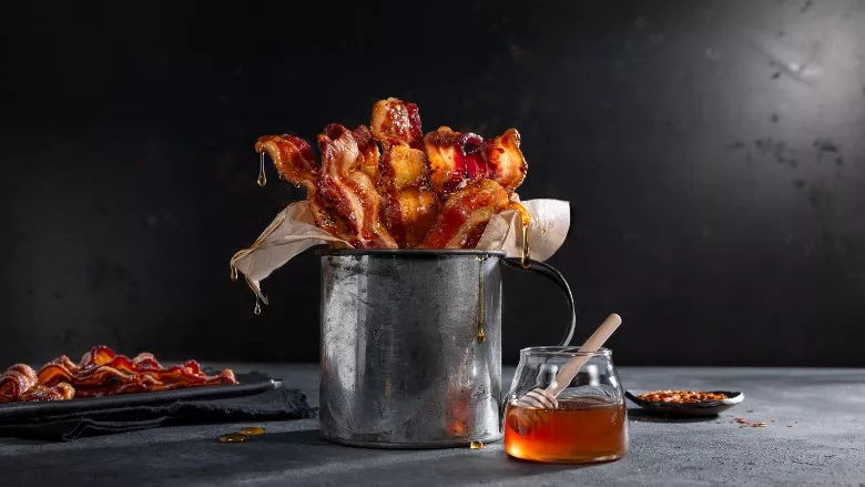 Smithfield Mike's Hot Honey Bacon strips