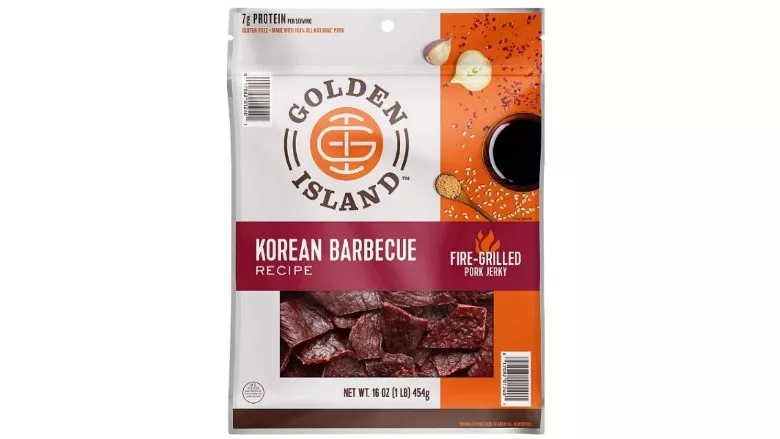 Ready-to-eat Korean barbecue pork jerky product