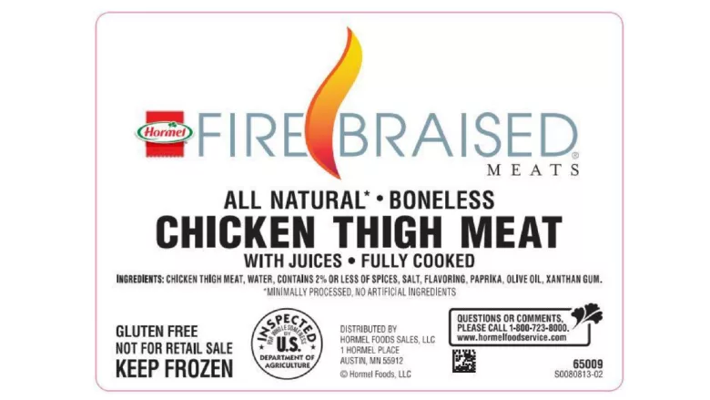 Ready-to-eat frozen chicken product
