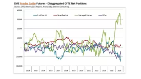 Feeder cattle futures fall 2025