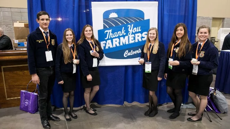 Culver’s 'Thank You Farmers' sign