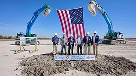 Groundbreaking ceremony for Lineage’s new automated building