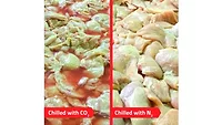 From chilling fresh poultry in combo bins to full freezing, the KwikChiller delivers high production capacity in a compact footprint.