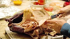 Thanksgiving turkey carving