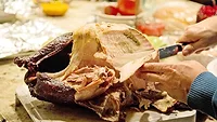 Thanksgiving turkey carving