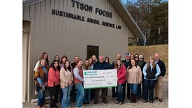 WCC staff and students with the USPOULTRY Foundation grant check.