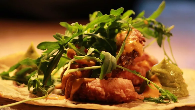 Octopus taco