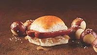 White Castle Cheddar Smoked Sausage Slider and Pretzel Nibblers White Castle Cheddar Smoked Sausage Slider and Pretzel Nibblers