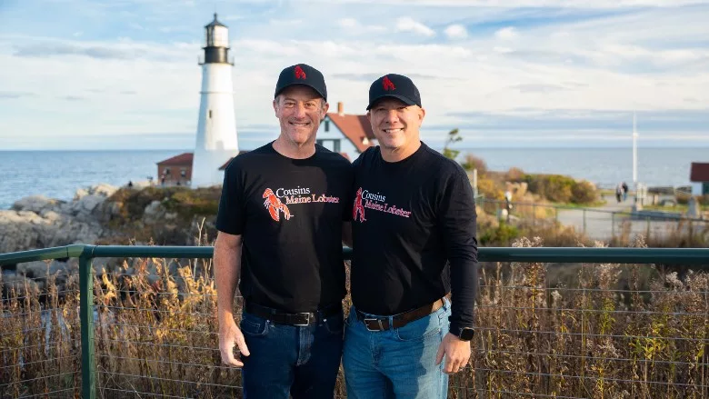 Cousins Maine Lobster welcomes new franchisees, Dave Blosser (left) and Matt Cobb (right).