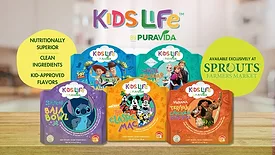 Disney and Pixar line for PuraVida Foods' KidsLife brand