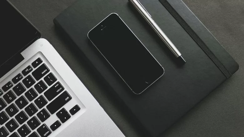 Phone and laptop