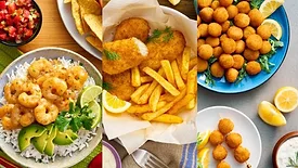 SeaPak's Chili Lime Shrimp, Breaded Flounder Tenders and Breaded Scallops