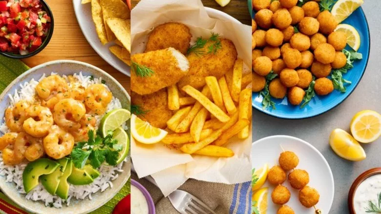 SeaPak's Chili Lime Shrimp, Breaded Flounder Tenders and Breaded Scallops
