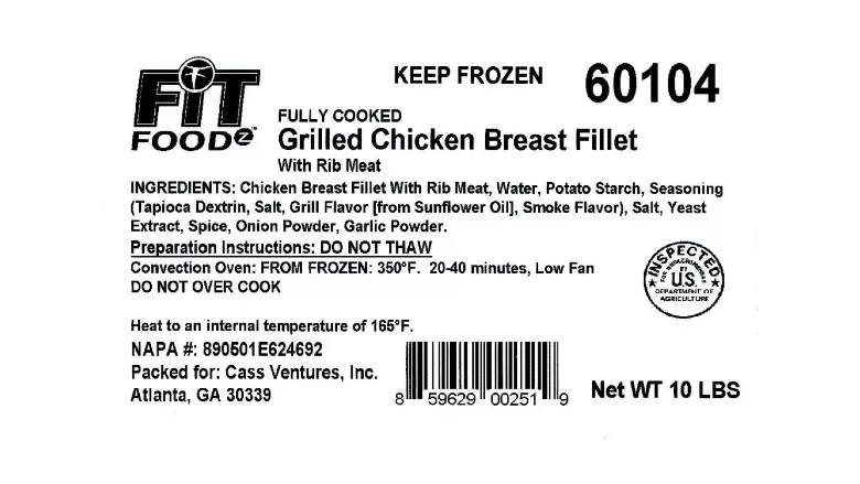 Suzanna’s Kitchen recalled chicken label