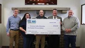 Delaware Valley University receives check from Perdue Farms