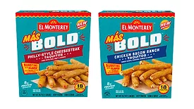El Monterey Más Bold taquitos in chicken bacon ranch and Philly-style cheesesteak varieties