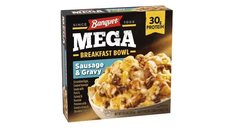 Banquet Mega Breakfast Bowls, sausage and gravy variety