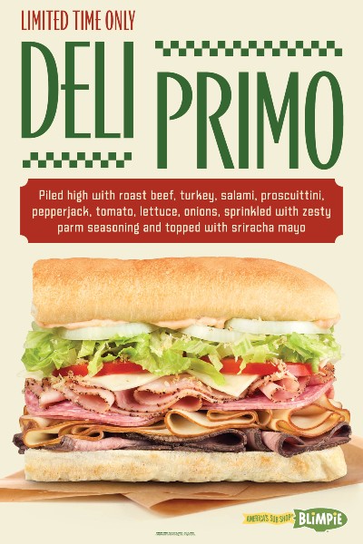 Blimpie Deli Primo sub