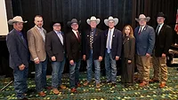 Skye Krebs, Dan Hanrahan, Travis Maddock, Brad Hastings, Kenny Rogers, Buck Wehrbein, Kim Brackett, Gene Copenhaver, Scott Anderson (left to right)