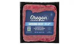 Oregon Country Beef 90/10 ground beef brick pack