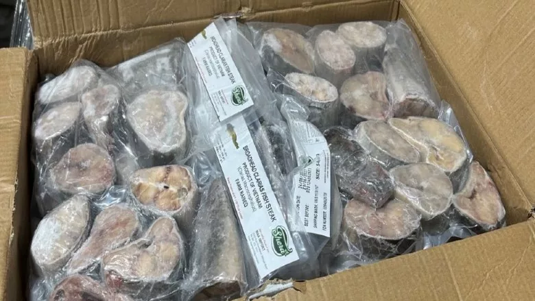 Recalled frozen, raw catfish products