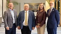 Left to right: Jay Jandrain, Christy Puffenbarger, John King and Russ Dierenfield