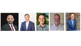 Left to right: Darwin Miralda, Pablo Garbarino, Troy Hoover, Rob Masters and Andy Schutt