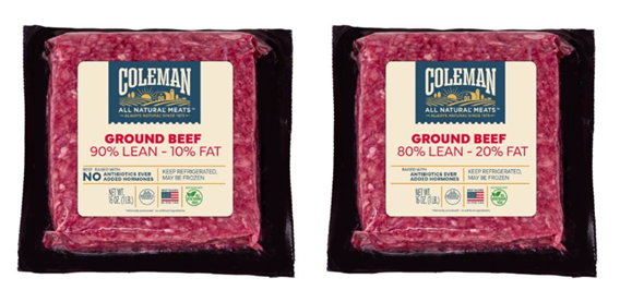 New Coleman beef SKUs