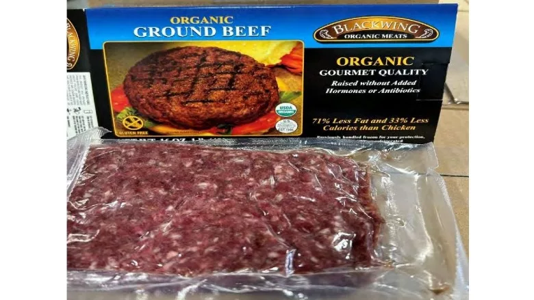 Recalled raw beef product