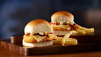 White Castle Chicken Fajita Sliders and fries
