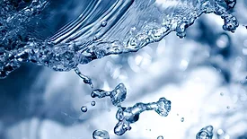 Flowing water