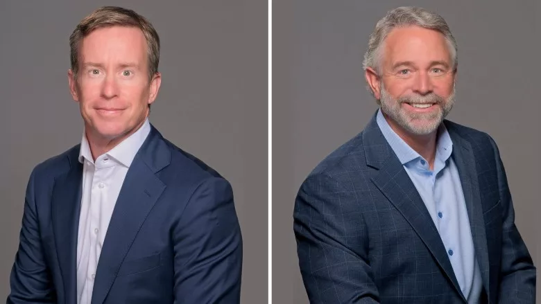 Left to right: Aaron Leach, chief commercial and supply chain officer, and Michael Crump, chief operations officer