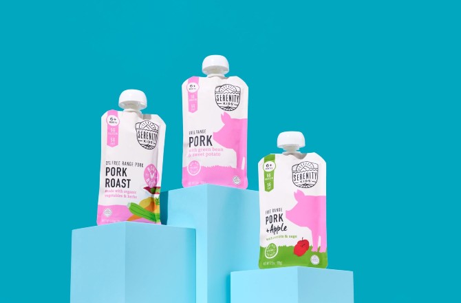 Serenity Kids pork-based pouches
