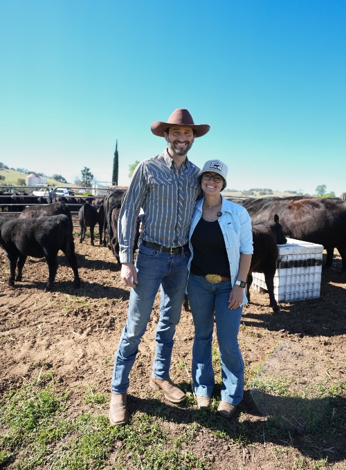 Bryce and Alli Fender, owners of Flying F Ranch in San Diego County