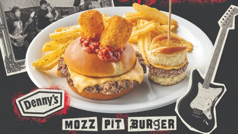 Denny’s Mozz Pit Burger