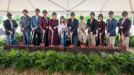 Leaders from Texas A&M AgriLife and The Texas A&M University System broke ground on the new Meat Science and Technology Center on May 4, 2026
