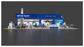 Rendering of Mettler-Toledo's booth at Interpack