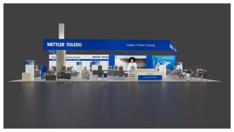 Rendering of Mettler-Toledo's booth at Interpack